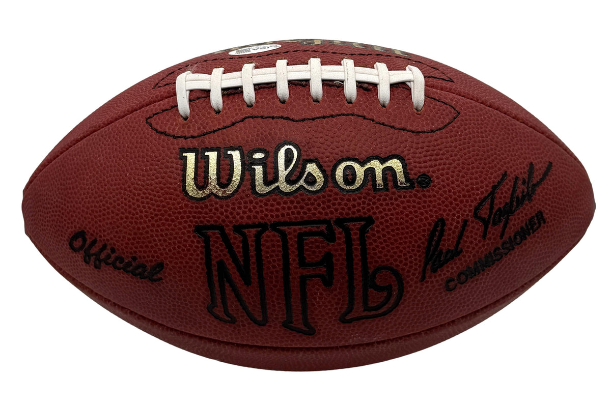 Marshall Faulk HOF Signed Official Wilson NFL Football Rams JSA 214077