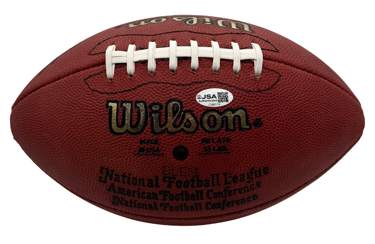 Marshall Faulk HOF Signed Official Wilson NFL Football Rams JSA 214077