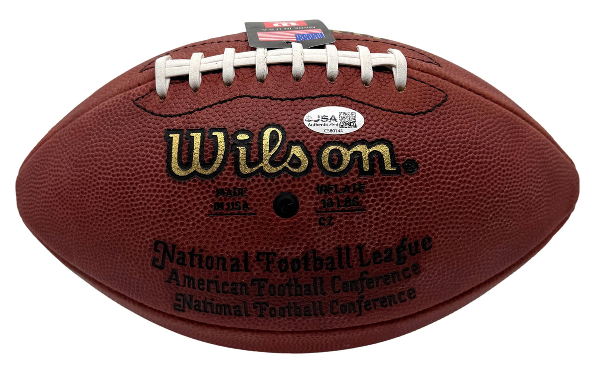 Brett Favre HOF Signed Official Wilson NFL Football Packers JSA 214084