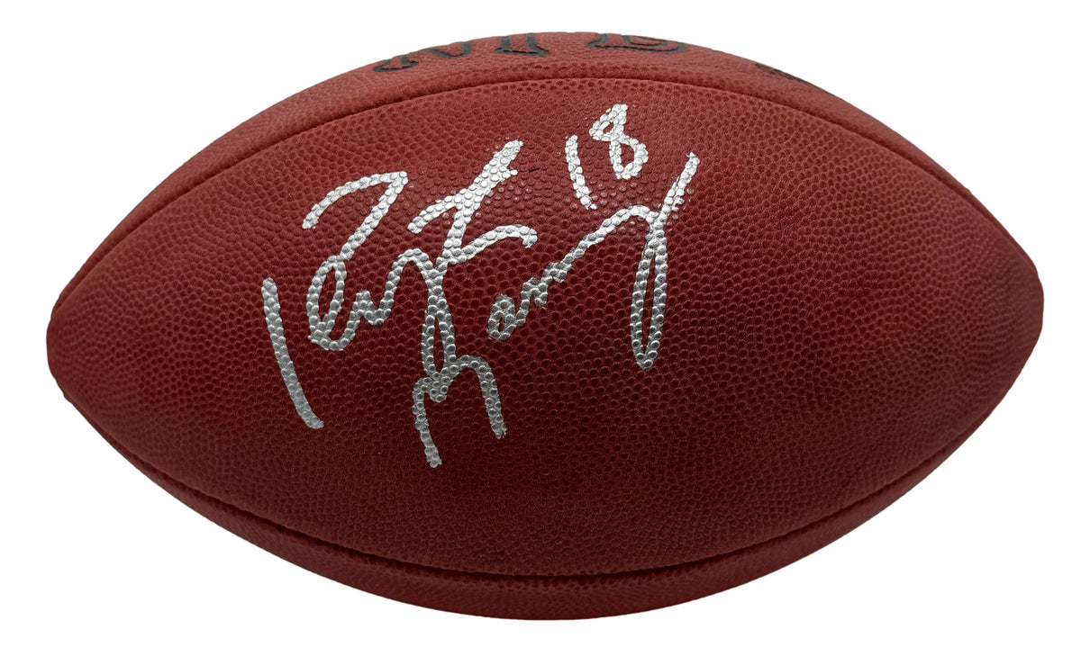 Peyton Manning HOF Signed Official Wilson NFL Football Broncos JSA 214086