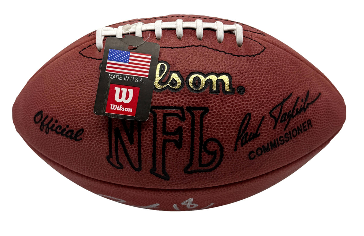 Peyton Manning HOF Signed Official Wilson NFL Football Broncos JSA 214086
