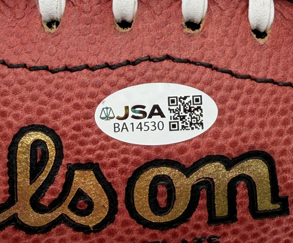 Peyton Manning HOF Signed Official Wilson NFL Football Broncos JSA 214086