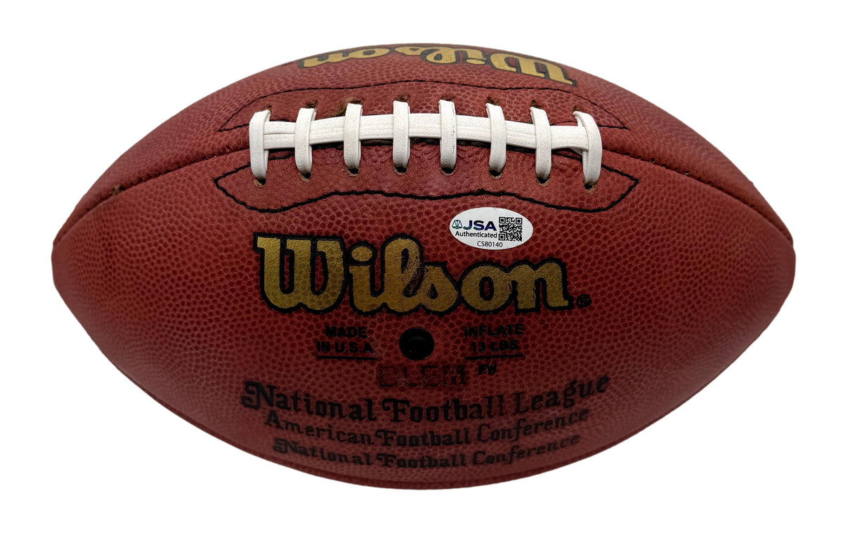 Earl Campbell HOF Signed Official Wilson NFL Football Oilers JSA 214091