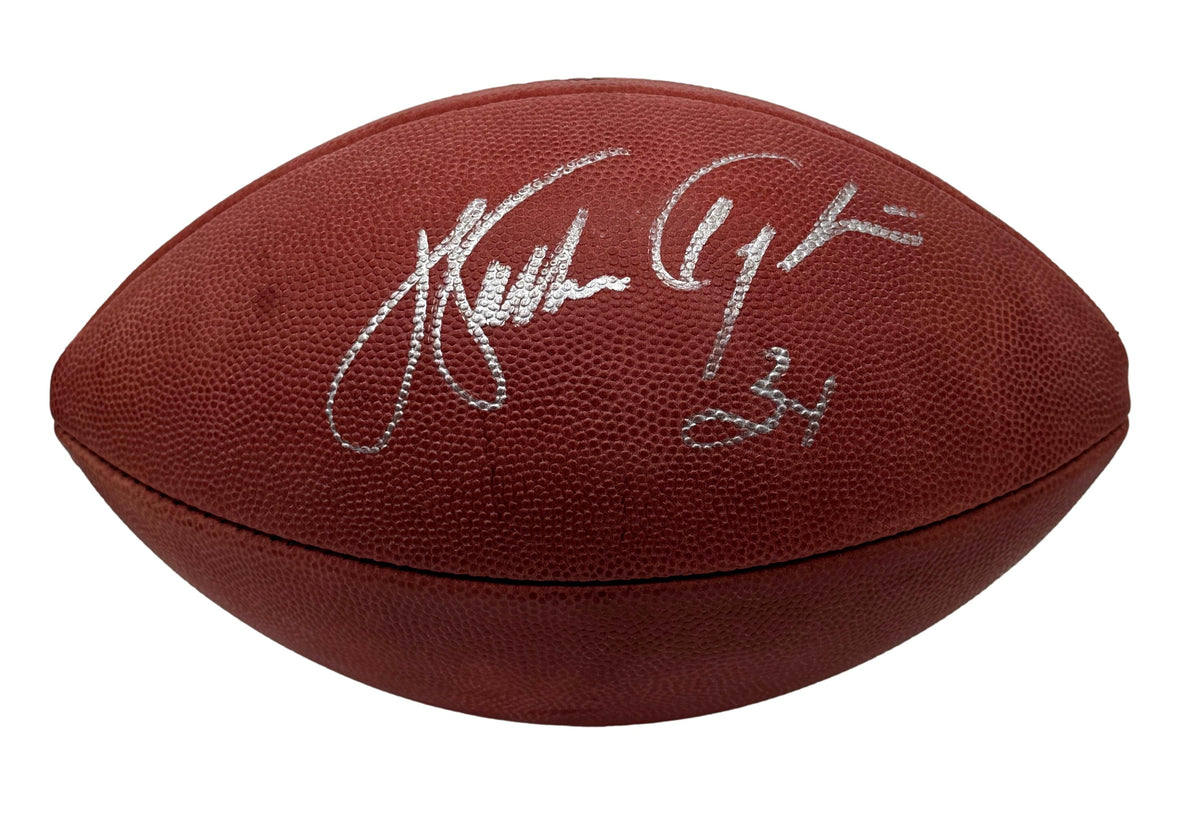 Walter Payton HOF Signed Official Wilson NFL Football Bears Steiner 214092