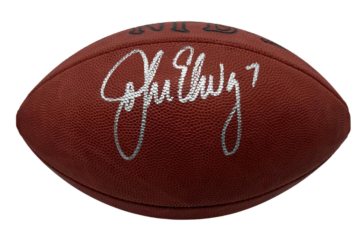 John Elway HOF Signed Official Wilson NFL Football Broncos JSA 214093