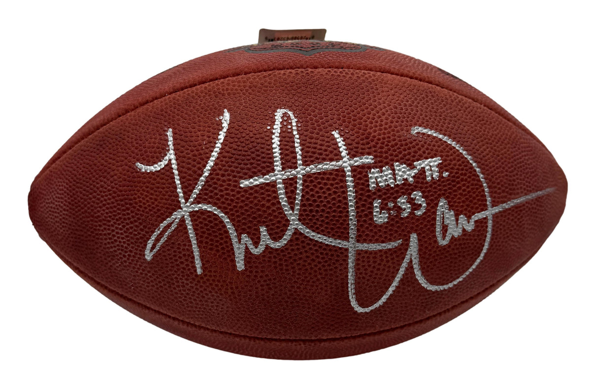 Kurt Warner HOF Signed Official Wilson NFL Football Rams JSA 214095