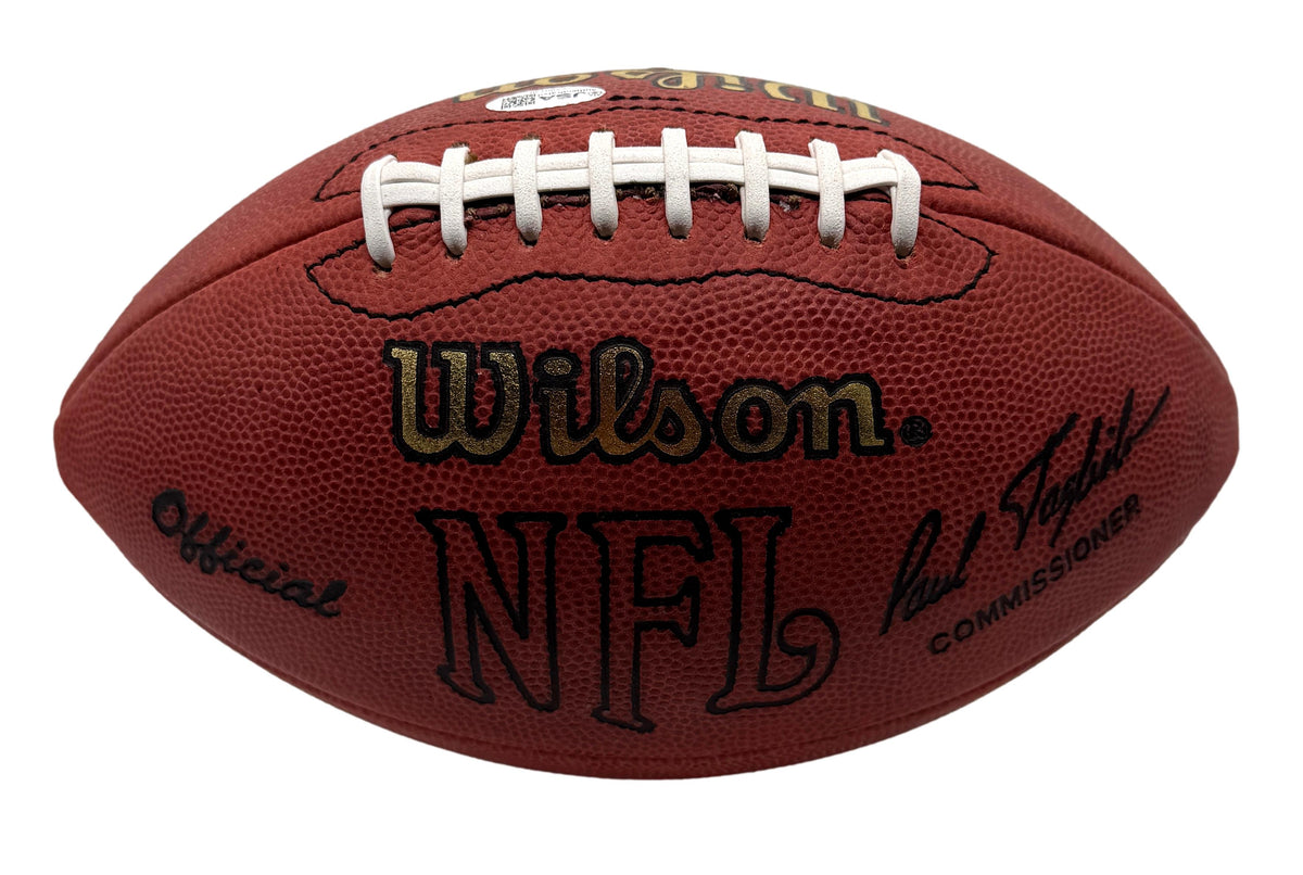 Troy Aikman HOF Signed Official Wilson NFL Football Cowboys JSA 214097