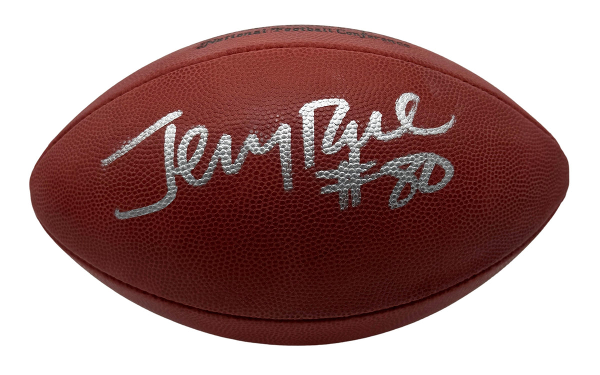 Jerry Rice HOF Signed Official Wilson NFL Football 49ers JSA 214099