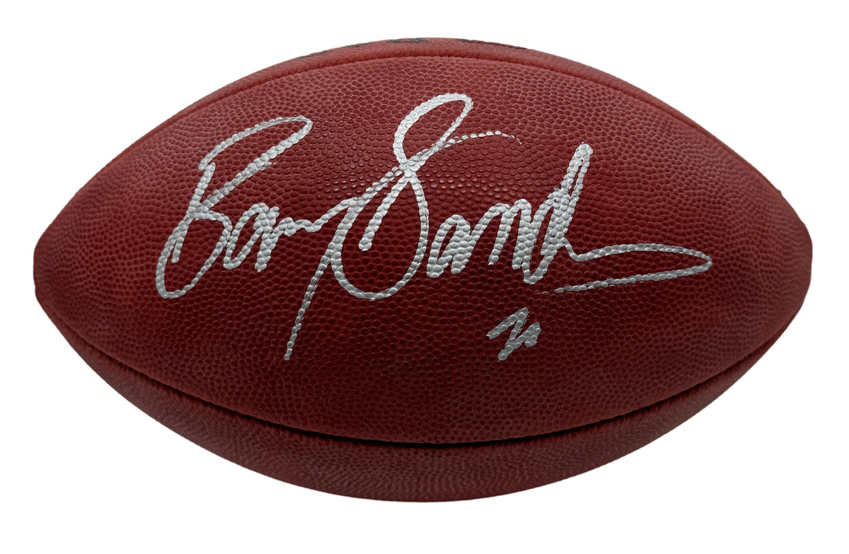 Barry Sanders HOF Signed Official Wilson NFL Football Lions JSA 214101