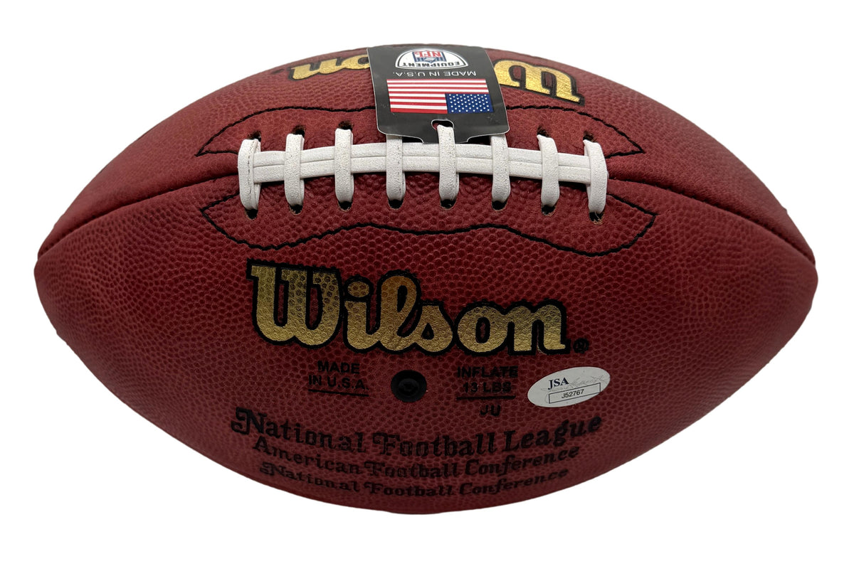 Fran Tarkenton HOF Signed Official Wilson NFL Football Vikings JSA 214102