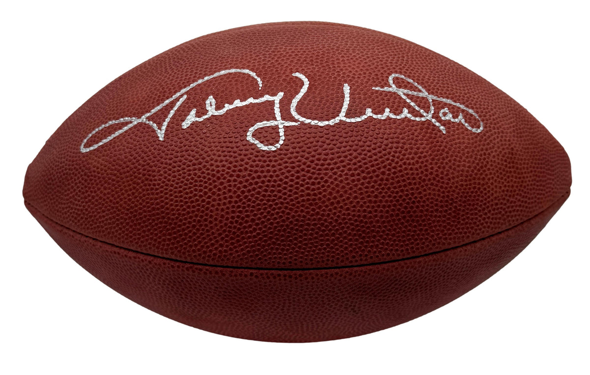 Johnny Unitas HOF Signed Official Wilson NFL Football Colts JSA 214104
