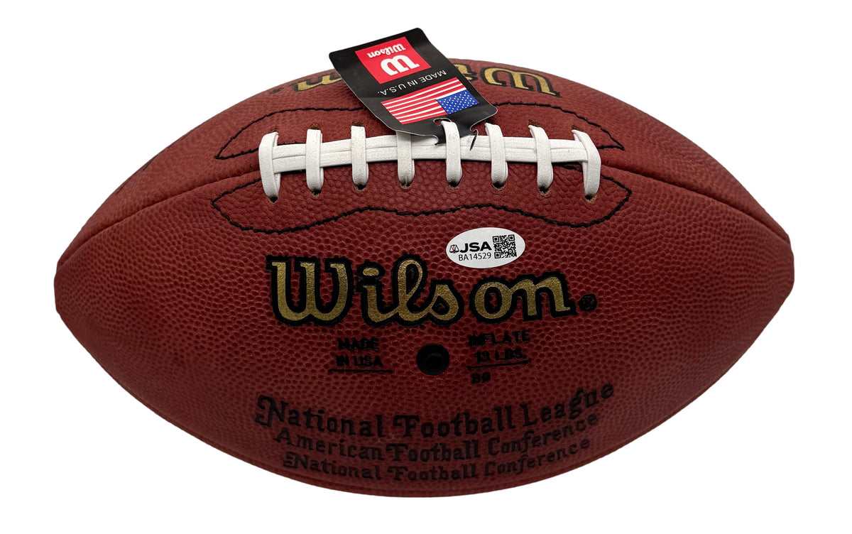 Johnny Unitas HOF Signed Official Wilson NFL Football Colts JSA 214104