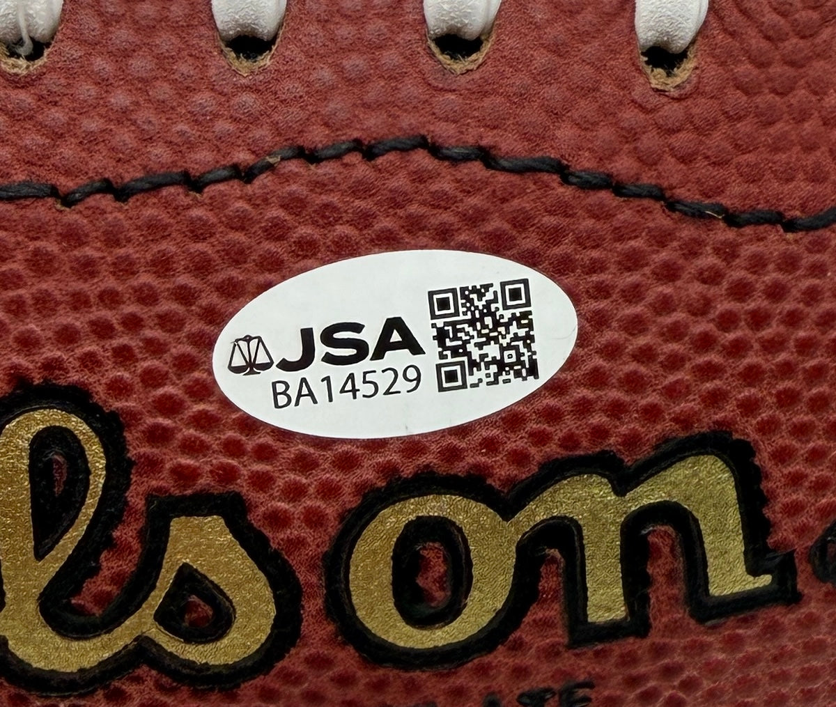 Johnny Unitas HOF Signed Official Wilson NFL Football Colts JSA 214104