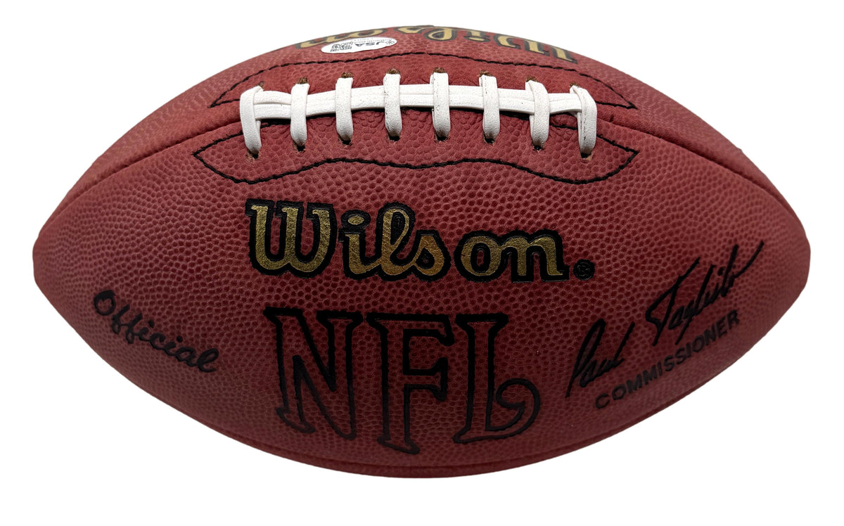 Gale Sayers HOF Signed Official Wilson NFL Football Bears JSA 214106