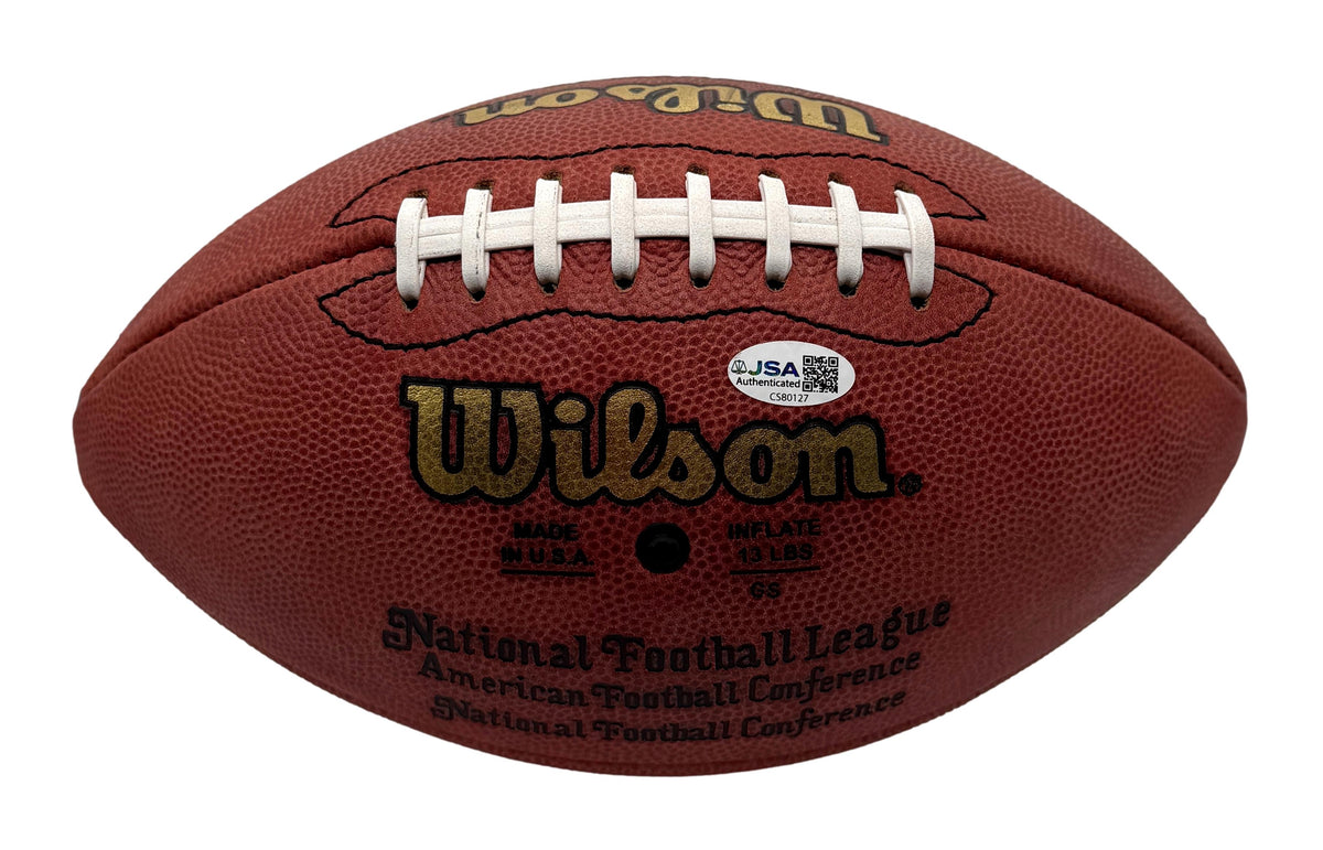 Steve Largent HOF Signed Official Wilson NFL Football Seahawks JSA 214107