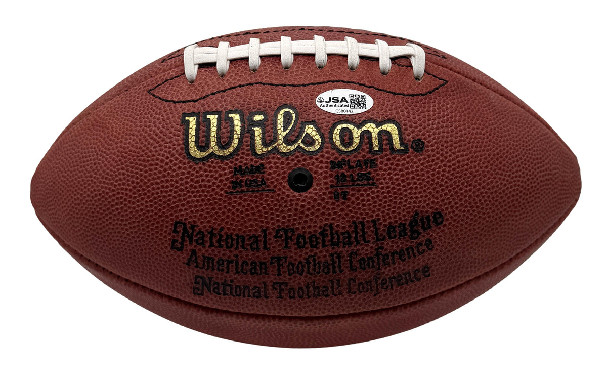 Emmitt Smith HOF Signed Official Wilson NFL Football Cowboys JSA 214109