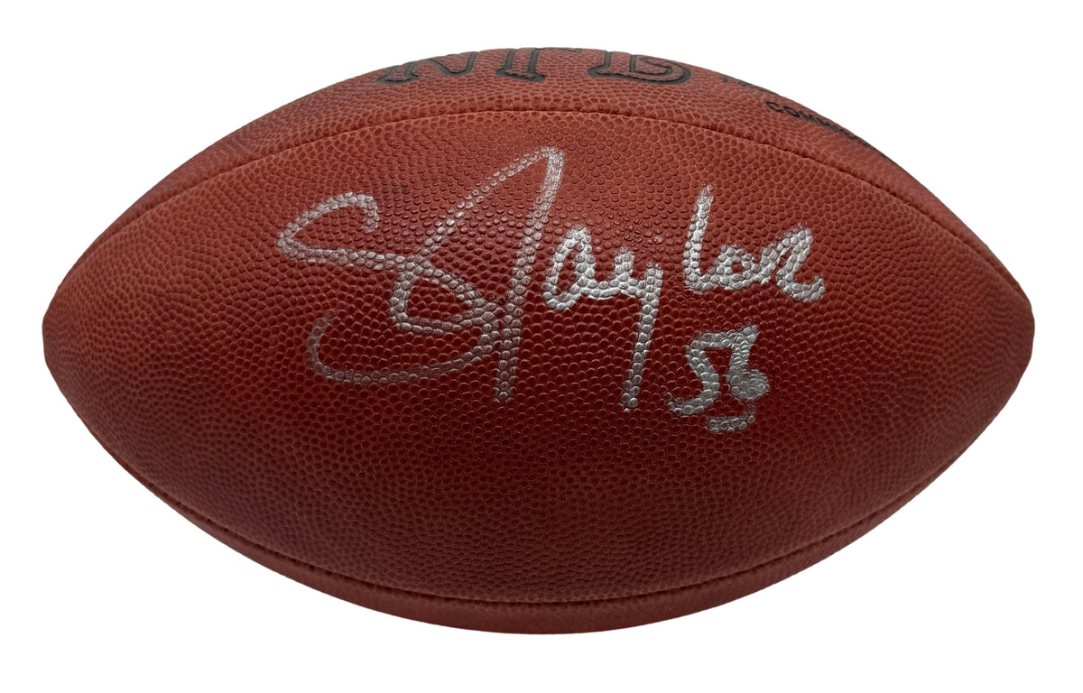 Lawrence Taylor HOF Signed Official Wilson NFL Football Giants JSA 214110