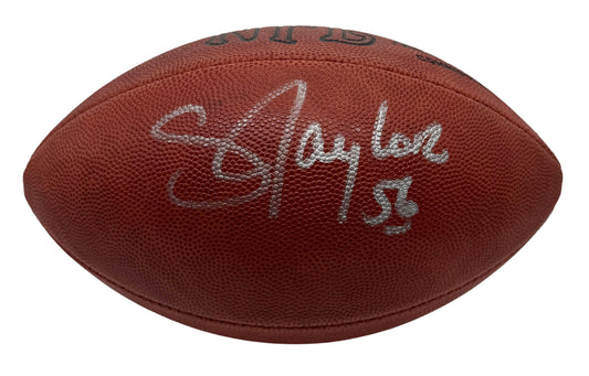 Lawrence Taylor HOF Signed Official Wilson NFL Football Giants JSA 214110