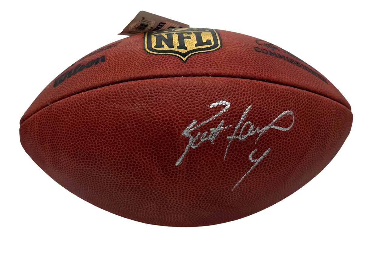 Brett Favre HOF Signed Official Wilson NFL Football Packers JSA 214113