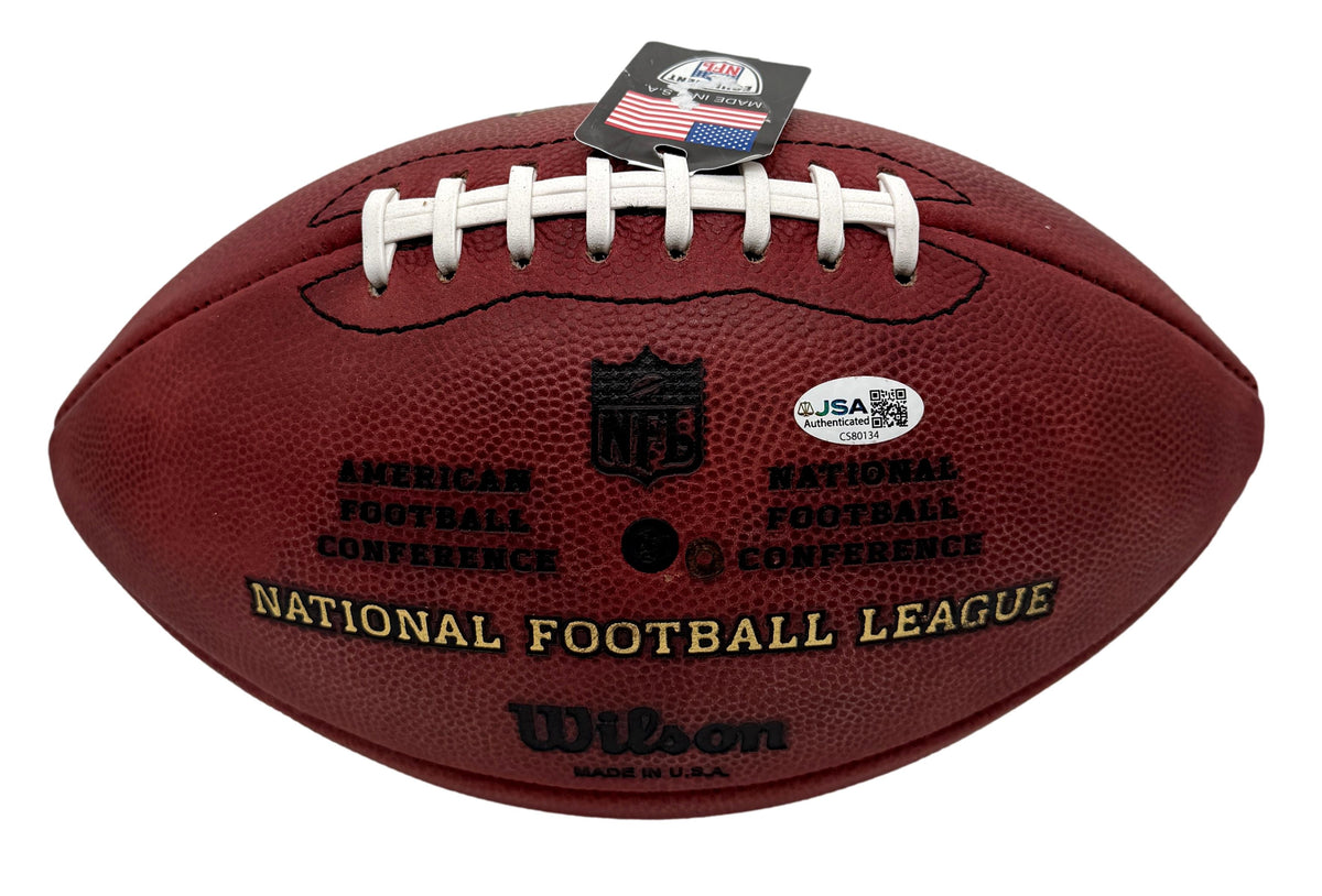 Fred Biletnikoff HOF Signed Official Wilson NFL Football Raiders JSA 214114