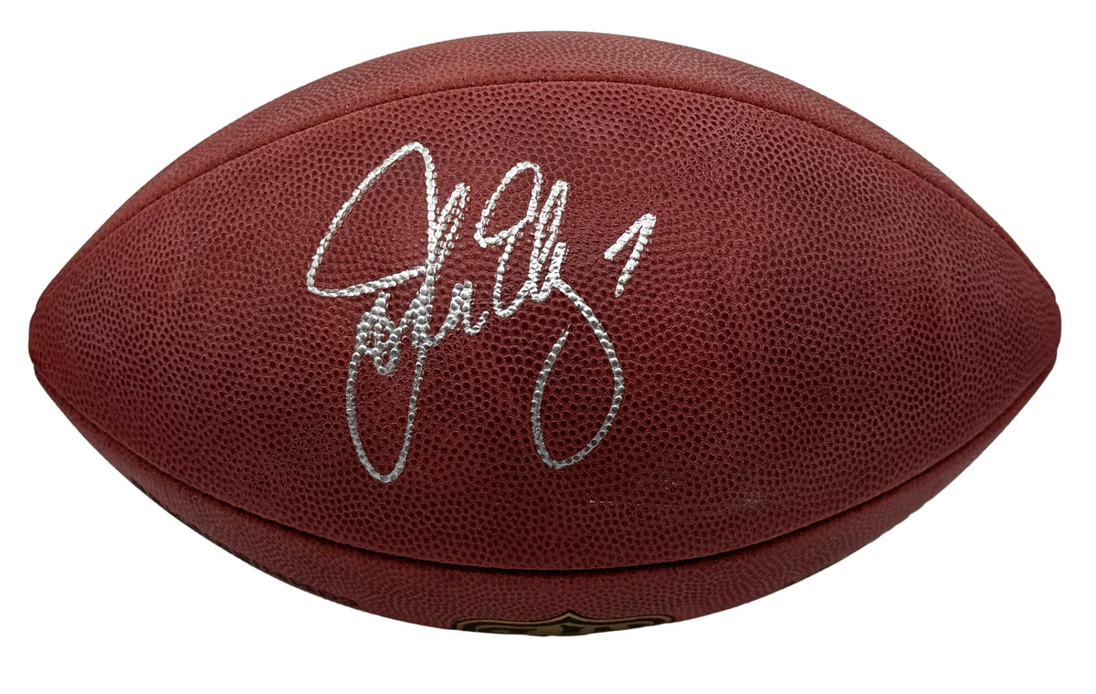 John Elway HOF Signed Official Wilson NFL Football Broncos JSA 214115