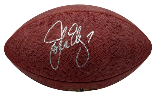 John Elway HOF Signed Official Wilson NFL Football Broncos JSA 214115