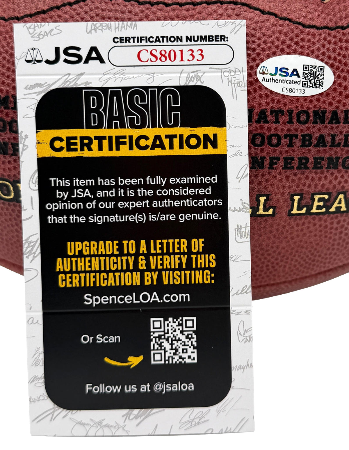 John Elway HOF Signed Official Wilson NFL Football Broncos JSA 214115