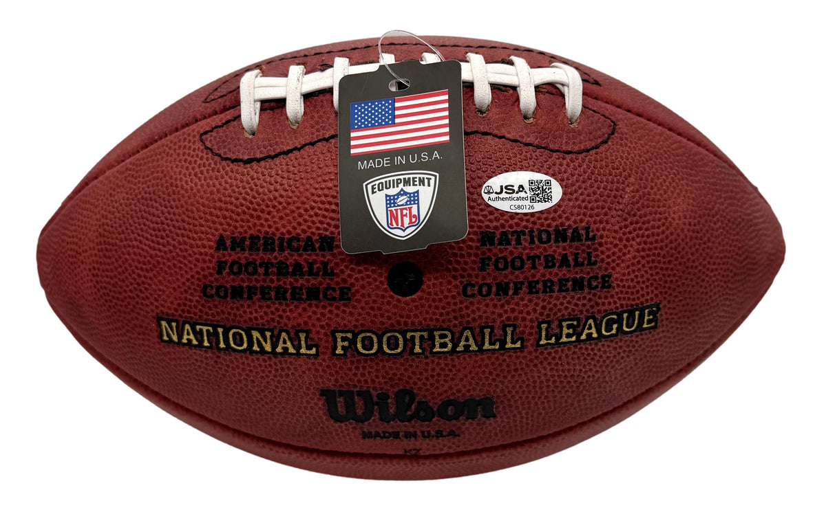 Lawyer Milloy Signed Official Wilson NFL Football Patriots JSA 214116