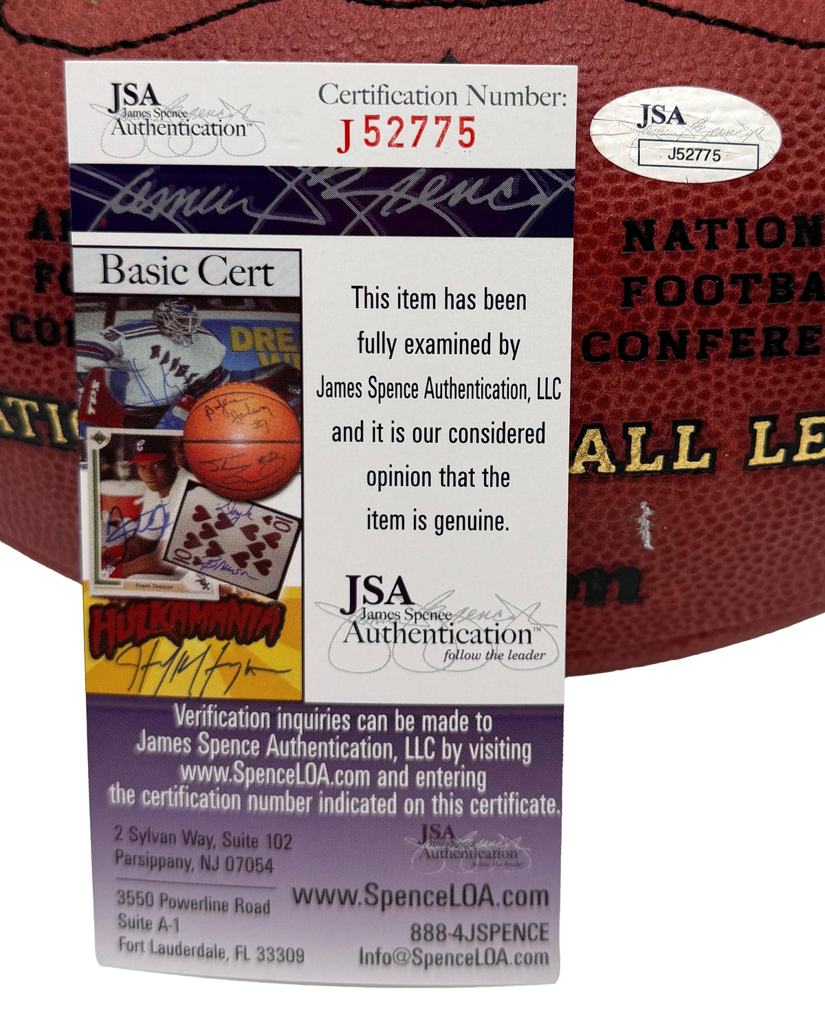 Terry Bradshaw HOF Signed Official Wilson NFL Football Steelers JSA 214117
