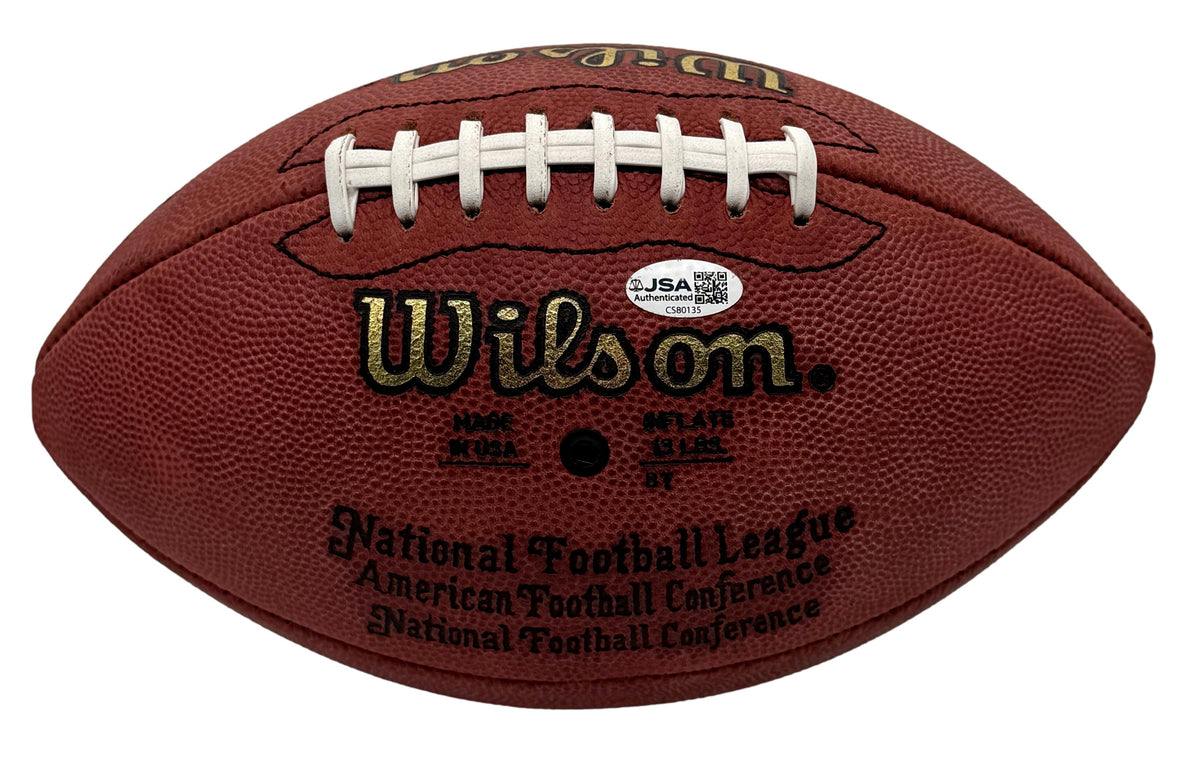 Eddie George Signed Official Wilson NFL Football Oilers JSA 214121