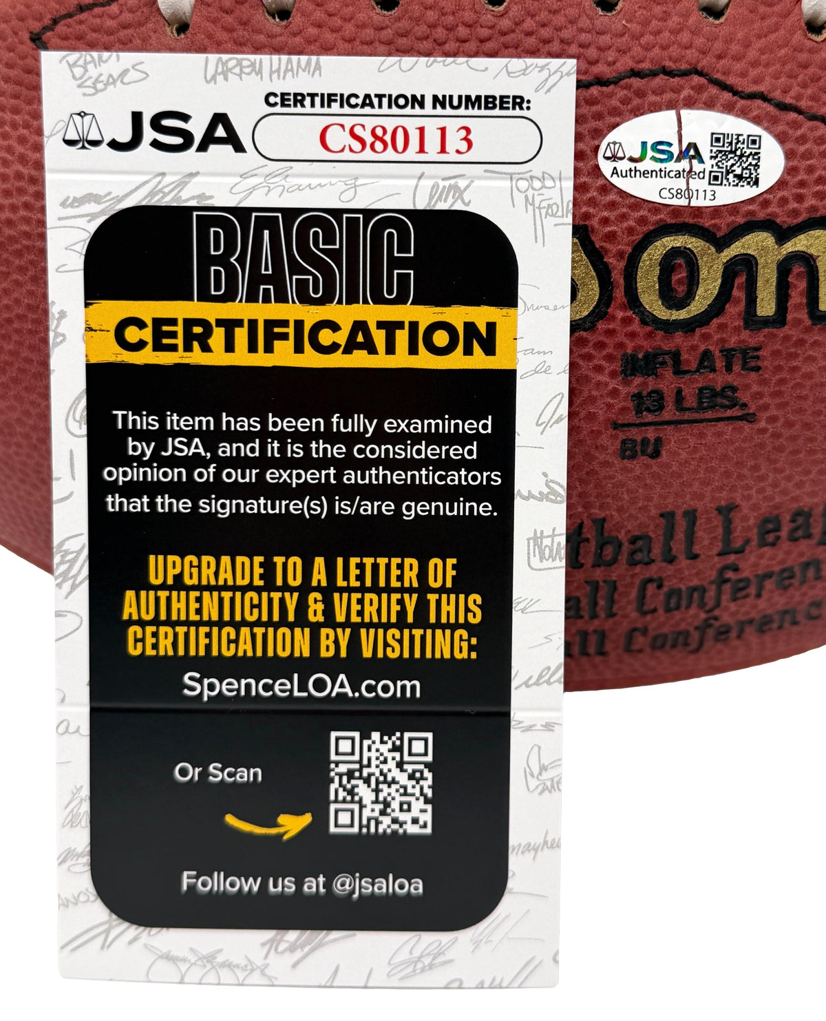 Steve Young HOF Signed Official Wilson NFL Football 49ers JSA 214123