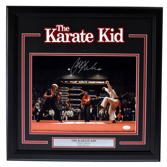 Ralph Macchio  The Karate Kid Autographed 11x14 Photo Framed JSA 213440