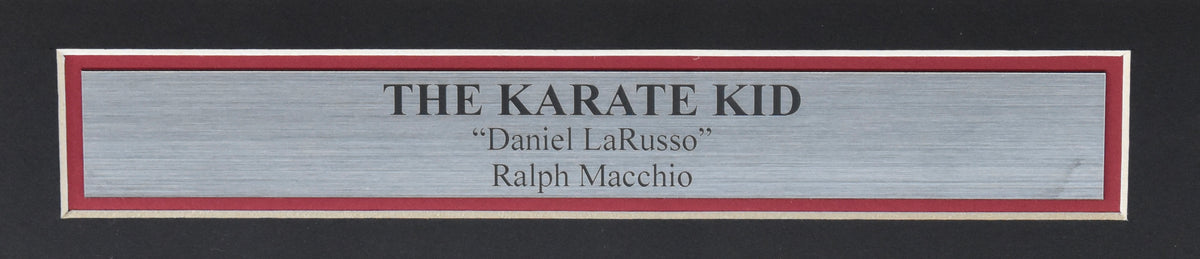 Ralph Macchio  The Karate Kid Autographed 11x14 Photo Framed JSA 213440