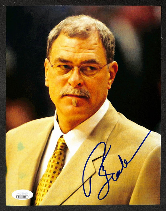 Phil Jackson Coach Lakers HOF Signed/Autographed 9.5x7 Photo JSA 213890