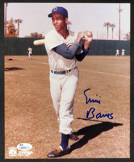 Ernie Banks HOF Signed/Autographed 8x10 Photo Cubs JSA 213896