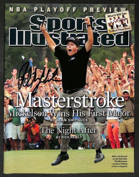 Phil Mickelson Signed/Autographed 2004 Sports Illustrated Magazine JSA 214490