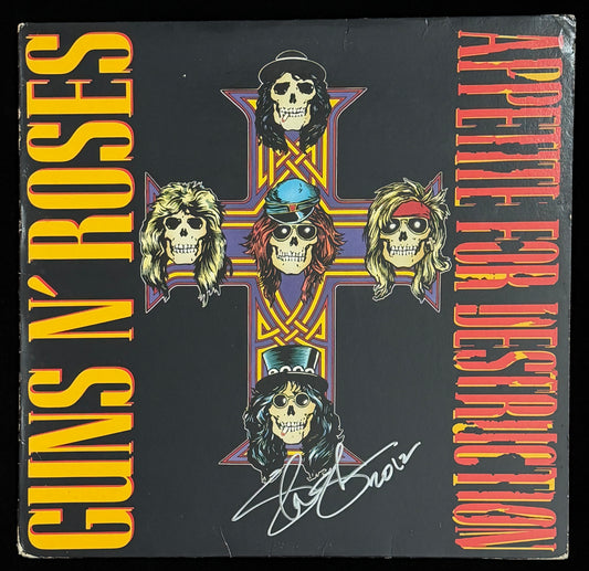 Slash Signed Guns N Roses Appetite for Destruction Vinyl LP Album JSA 214478