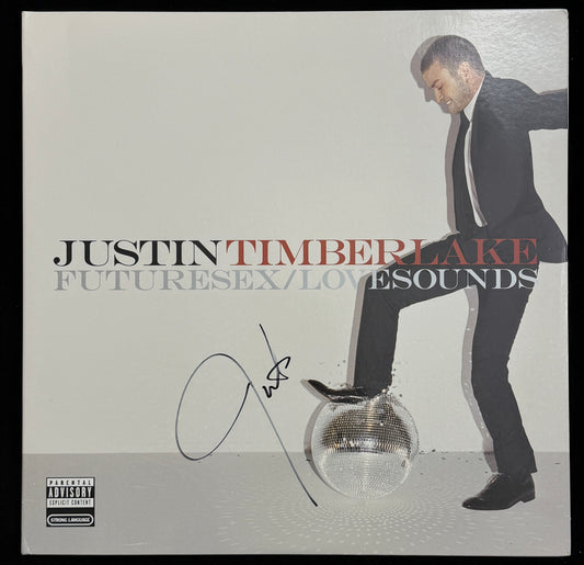 Justin Timberlake Signed/Auto Future Sex Love Songs Vinyl LP Album BAS 214468