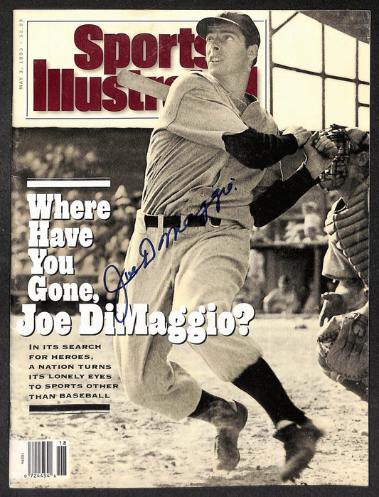 Joe DiMaggio HOF Signed/Autographed 1993 Sports Illustrated Magazine PSA 214415