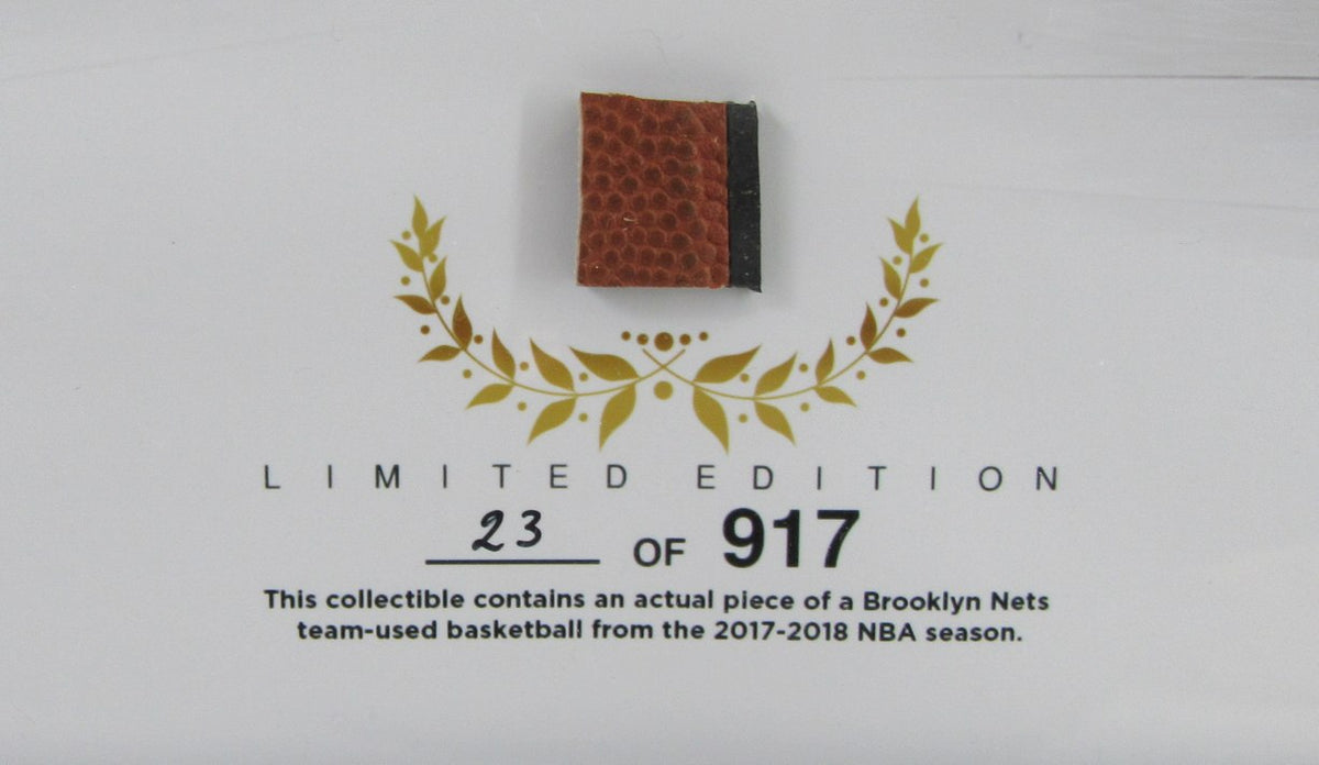 Brooklyn Nets 2017‑18 Replica Autograph Collage w/ Game‑Used Ball 23/917 XHC216
