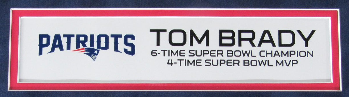 Tom Brady 6-Time Super Bowl Champion 4-Time MVP Replica Tickets Framed XHC220