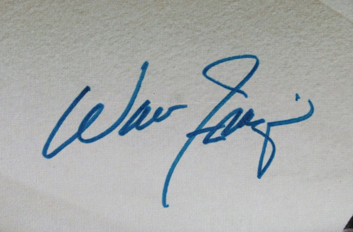 Walt Frazier HOF NY Knicks Autographed 26x22 Canvas Steiner XCH222