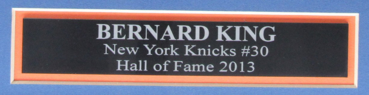 Bernard King HOF NY Knicks Inscribed/Autographed 8x10 Photo Framed JSA XHC226