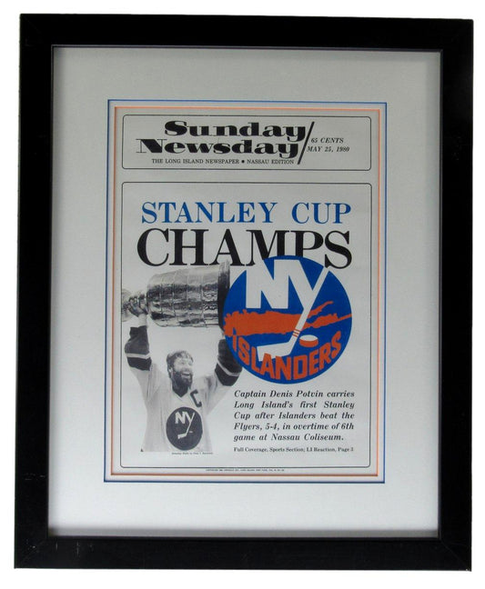 Long Island Newsday Newspaper Islanders Stanley Cup Win 5/25/1980 Framed XHC229