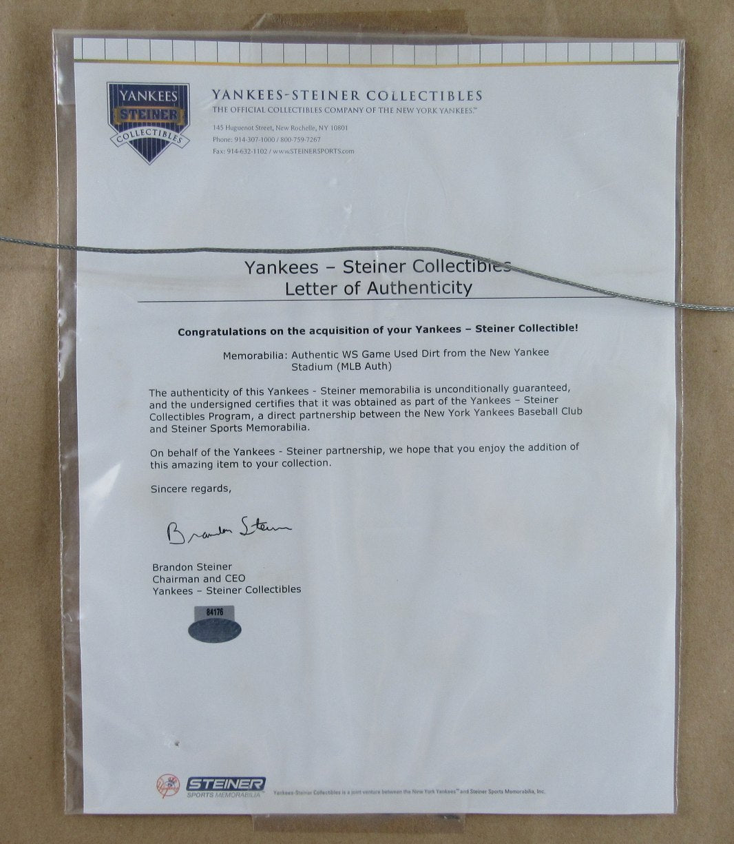 Yankees Framed Collage w/ 2009 Game 6 WS Ticket & Game‑Used Dirt Steiner XHC230