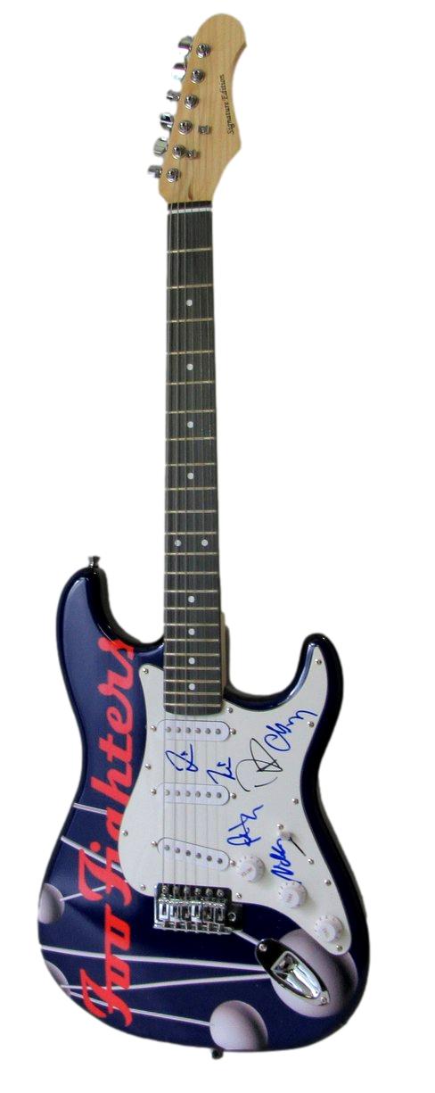 David Grohl + 5 Multi Signed Foo Fighters Signature Series Guitar JSA 213548