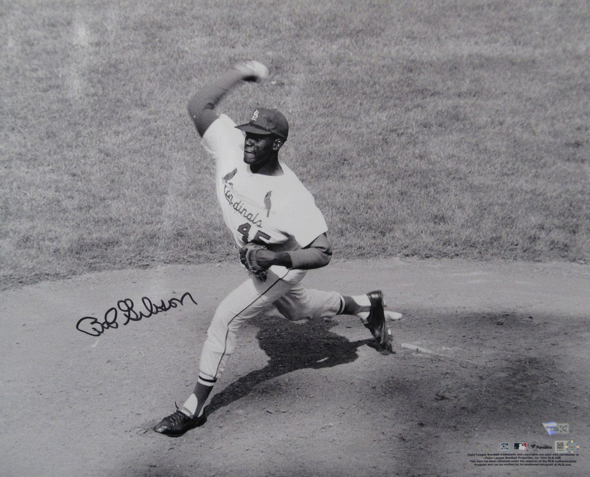 Bob Gibson HOF Signed/Autographed 16x20 Photo Cardinals Fanatics XHC111