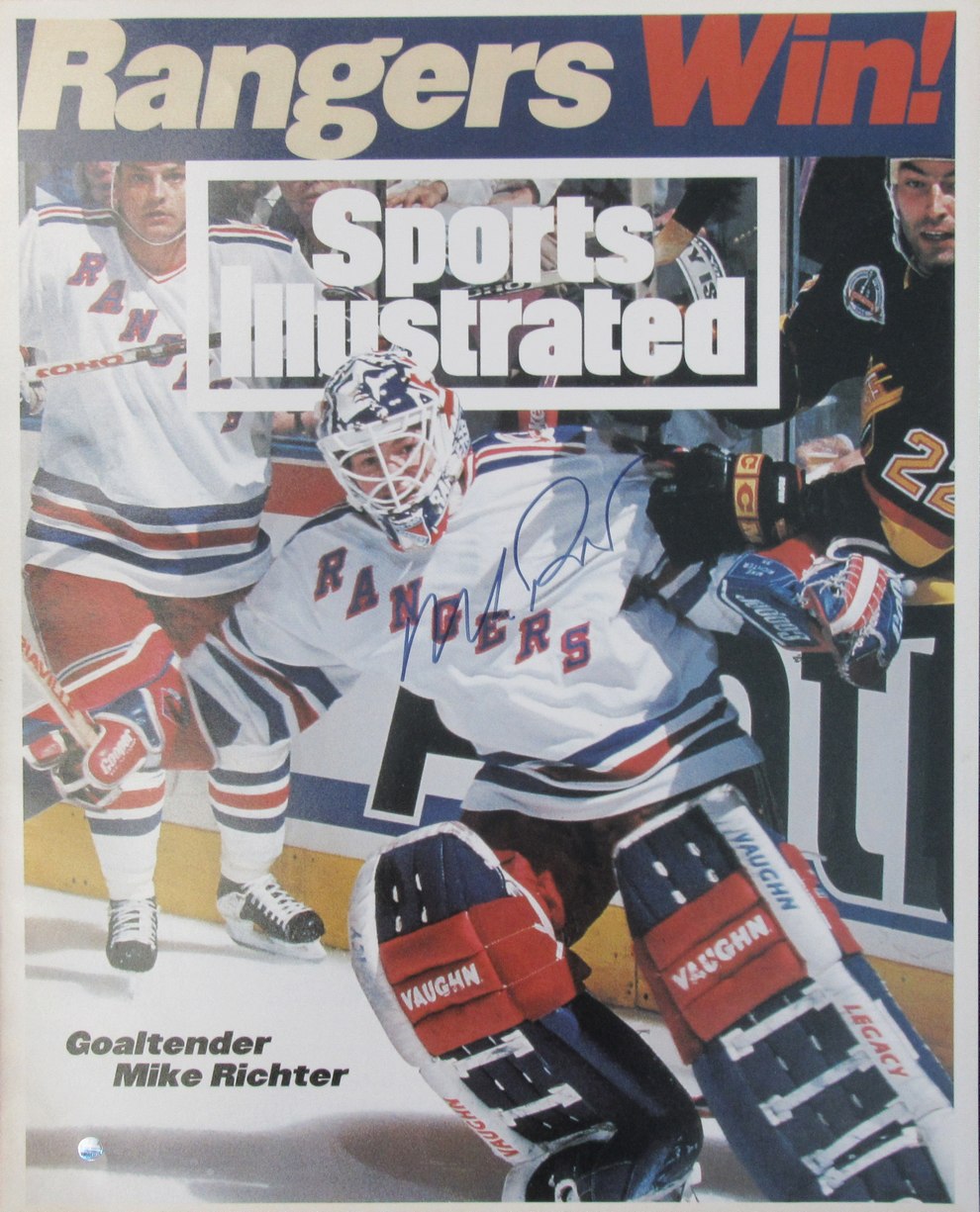 Mike Richter HOF New York Rangers Signed/Autographed 16x20 Photo Steiner XHC114