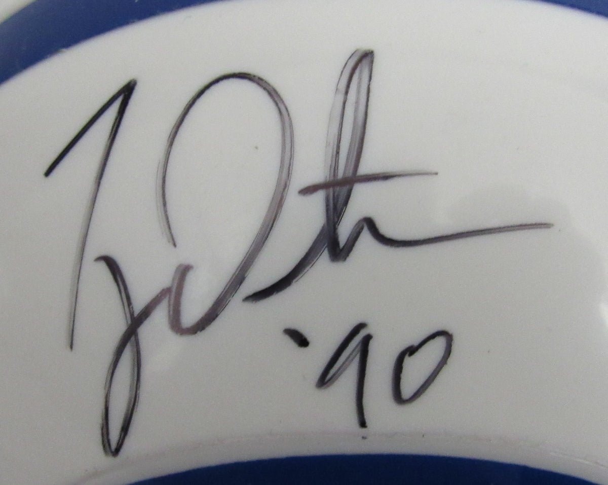 Ty Detmer Signed/Autographed White Yale Mini Football Helmet JSA 213118