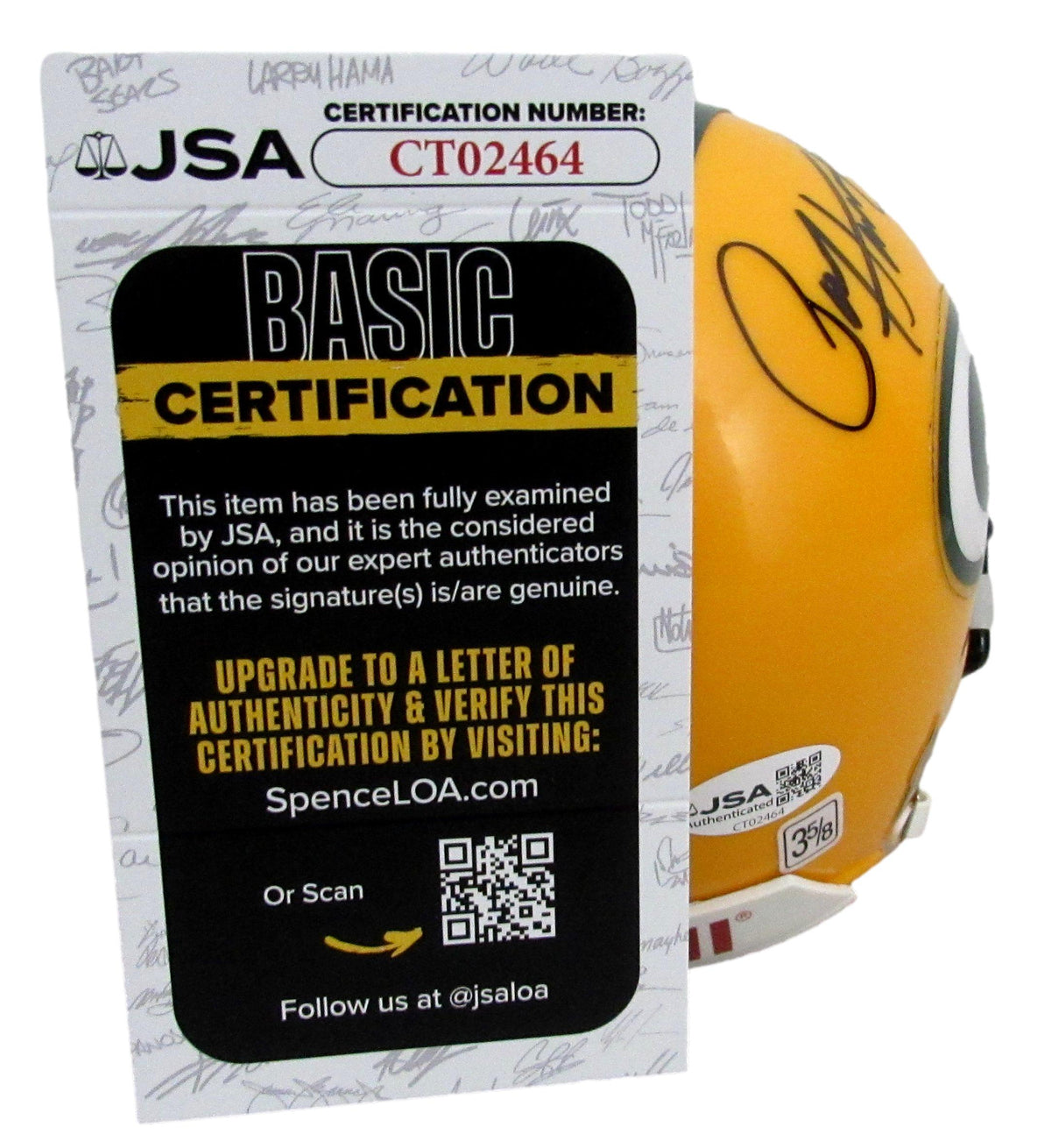 Paul Hornung HOF Signed/Autographed Packers Mini Football Helmet JSA 213121